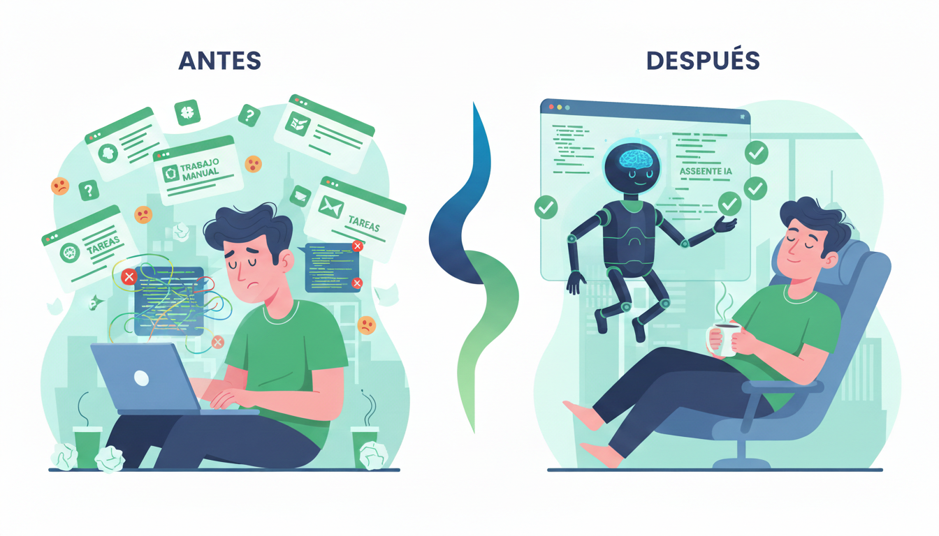 Antes y después de usar MCP Content Manager: de la gestión manual a la automatización con IA